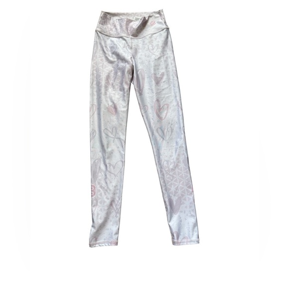 Befine activewear leggings geometric heart print one size made in Colombia - Picture 1 of 7